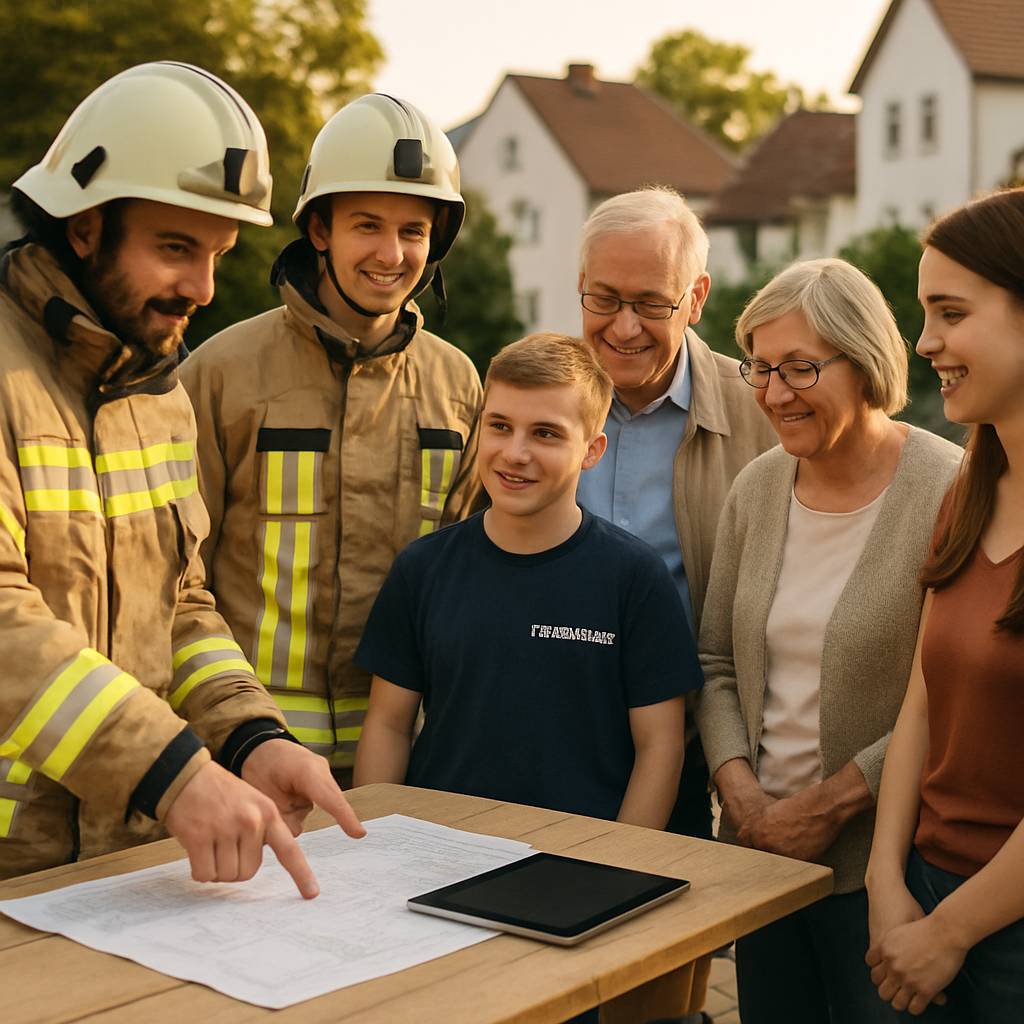 Gemeindeprojekte: Zusammenarbeit mit der Feuerwehr Nentershausen