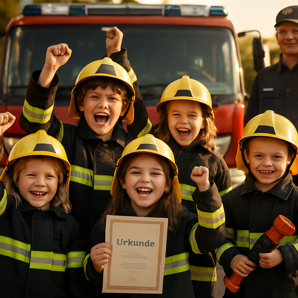 Kindergeburtstag Feuerwehr-Thema bei Feuerwehr Nentershausen