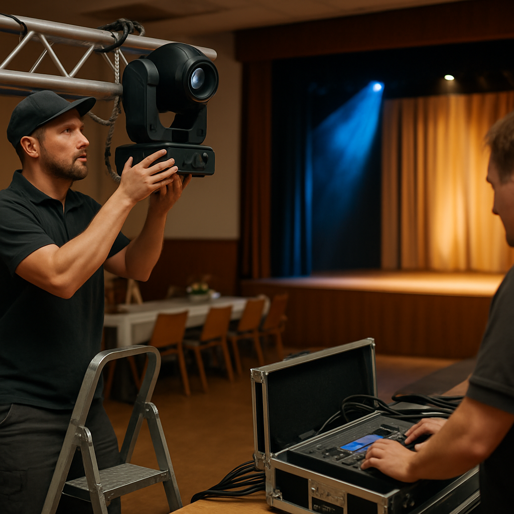Den LED Moving Head für professionelles Veranstaltungslicht einsetzen